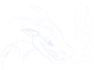 Ballpoint Dragon by Zafur