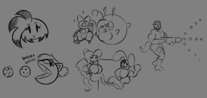 Spooky Draws - Arcade Doodles! by GrayscaleRain