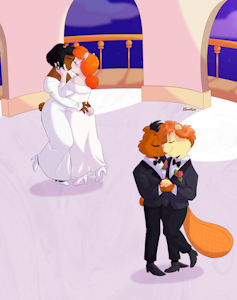 Double rainbow wedding by Lilybear