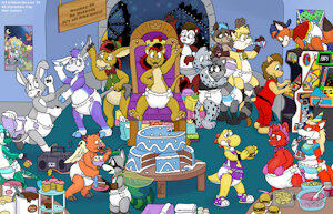 YCH Kelvin's Birthday Party (Fur Affinity) by KelvinTheLion
