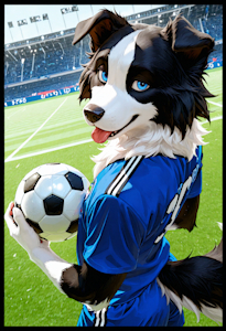 Finley the Soccer Dog Gift by TadashiFox