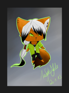 Sem the Culpeo-Corsac fox hybrid by WhiteWolfTikaani