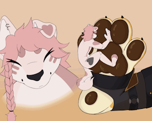 Finished paw licking ych 🐾 by sergaysupergay