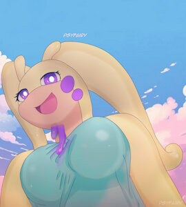 Alondra the shiny Goodra - Anthro by PsyFairy