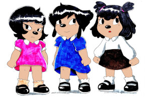 Max and Peg's daughters: Penny, Pearl and Piper by Slaan6