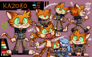 KAZOKO the Cat: Reference Sheet by KAZOKO