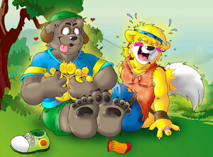 Trevor: Doggone Tickles! by KnightRayjack