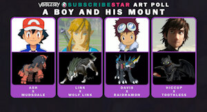 Poll - A boy and his mount by MiniVoid