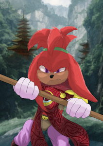 Knuckles The Monk BG3 by DeVolt
