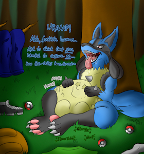 Lucario Captures a Human [Vore] by Valsotic