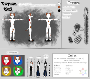 Ref sheet by TheGrayFoxWarrior