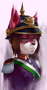 Cherri VIII Military Portrait by Pimpartist by CherriLoliWuff