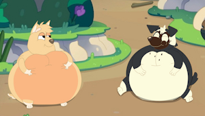 Two Big and Round Friends by Fexbig