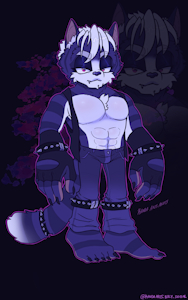 Robyn the Cat-Jackal Hybrid by MidnightMuser