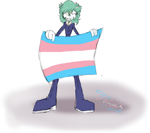 Jazz Triptych says Trans Rights by ClaireHaschen