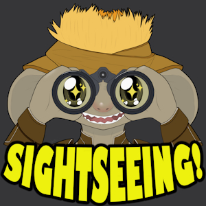 Stream Emote - SIGHTSEEING by Pheanir