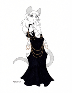 [CM] Zoen's Black Dress by Malachyte