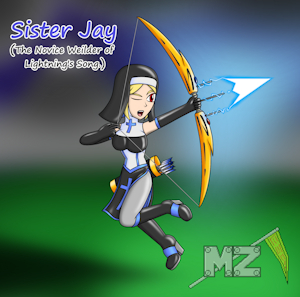 Sister Jay: Novice wielder of Lightling's Song. by metalzaki