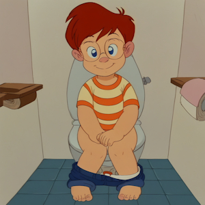The Young Master Using the Toilet by SMRocksta