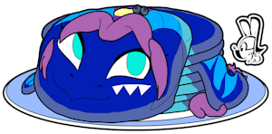 Blueberry Dragon Pancakes by IcewindtheGreat