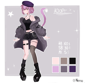 Catgirl Adopt (Open) by Neruu6785