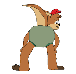 Brucie the Kangaroo by Abcormal