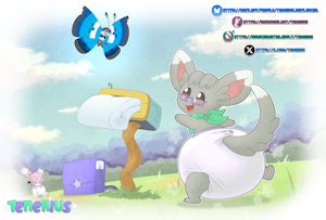 Bluer Skies and Inky Bunnies~ by Tenerius