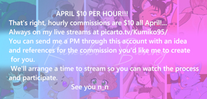 April Commission Offer! by KumikoBunny