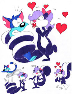 fifi and furball by Madfox001