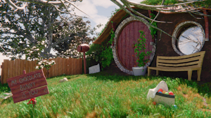 Her Chocolare Bunny Remake Landscape by Mircea