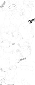 Quick Sketch Comic - Felicia Hugging by Heartman98