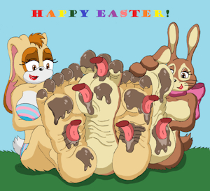 Chocolate Bunny Feet by alexiaNBC