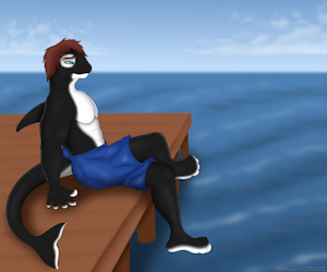 Comm for Byakko - Orca at the sea by Rahir