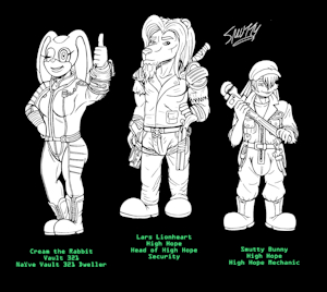 Fallout: Heart of the Wasteland: Cream, Lars & Smutty by Robinebra