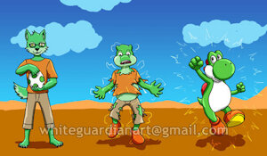 Alm become Yoshi TF by WhiteGuardian