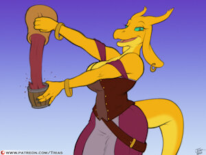 On the House by TriasTheDinoArtist