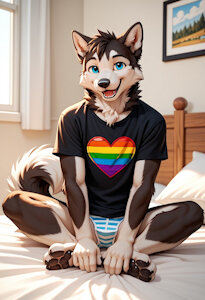 Gay Pride Wusky by TorbiWusky