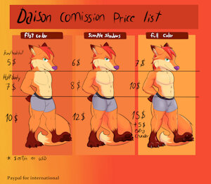 Updated comission prices by DaisonTheFox