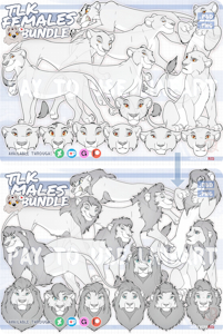 TLK FEMALE and MALE BUNDLE by NorthernRed