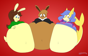 Triple Belly Squish by SeasideLemons