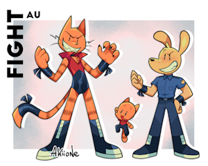 Fight AU by Akiione