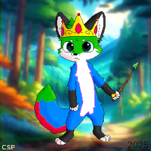 Crowned Cutie with an epic Wand! - Foxoup by CsiguszFoxoup
