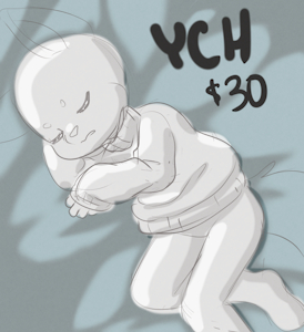 Sleeping YCH by CubCore
