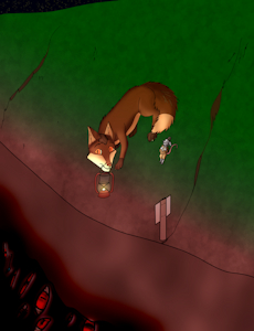 Foxtober Day 5 - Lantern by norvilion