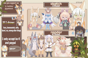 discounted commissions by YokoChoco