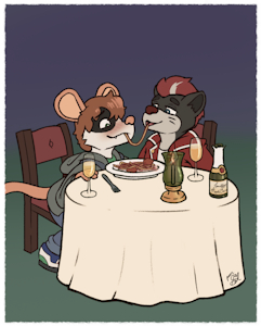 Kiddy and the Greaser [Island] by PoorSal