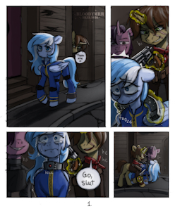 fallout equestria comic p1 by bloodymrr