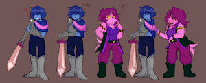 Kris gets turned into chalk! (and gets eaten by Susie, nom) by comclockkk