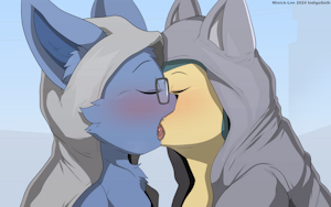 [Commission] Fennec Fox & Quilava by WinickLim