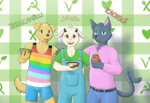 Vegan Trio by soranotamashii